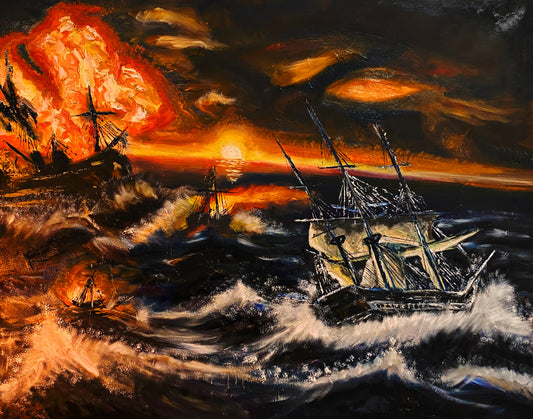 L’Agonie des Flottes | 92 x 72 cm