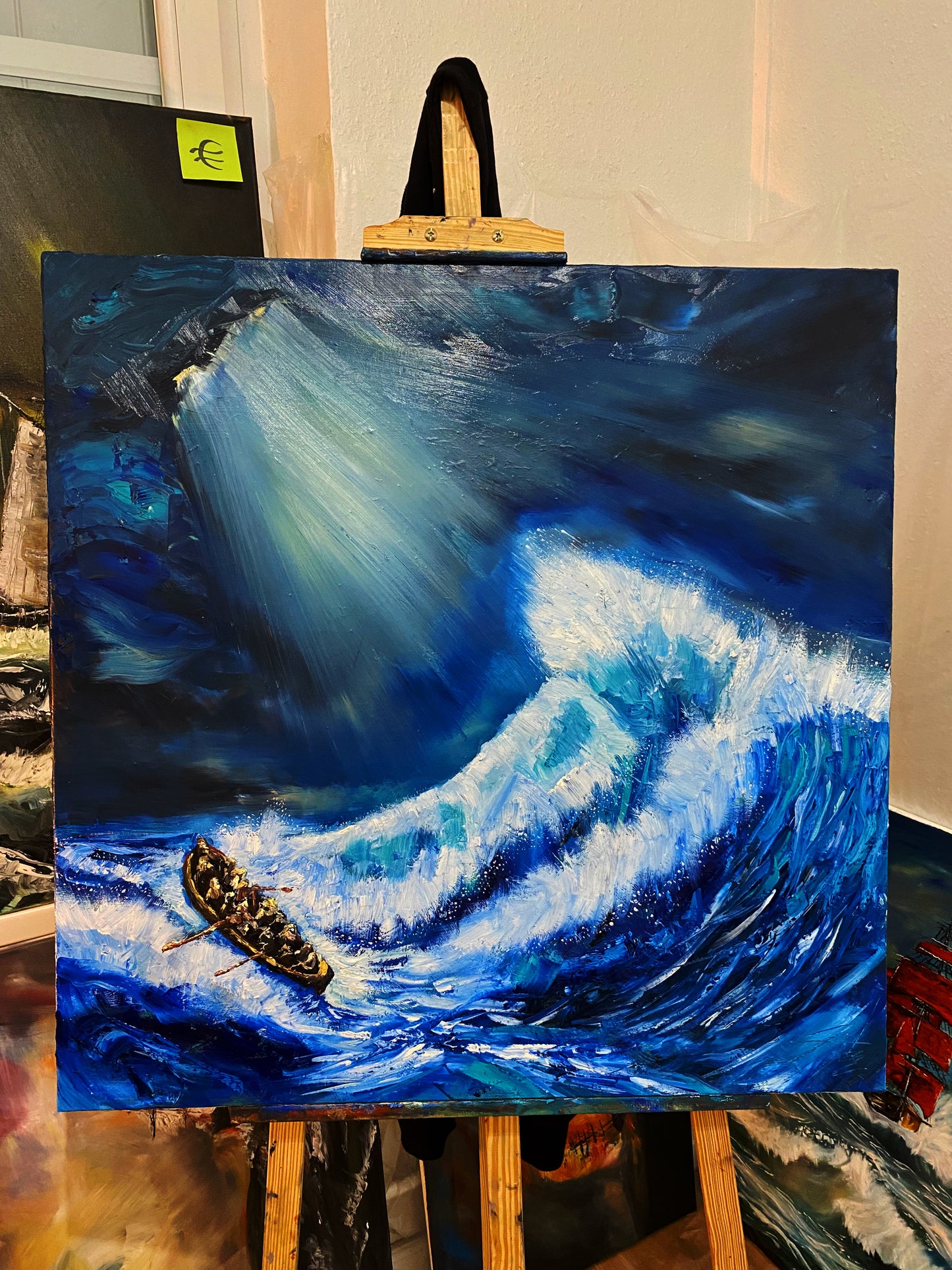 À la lueur de l’espoir |  80 x 80 cm